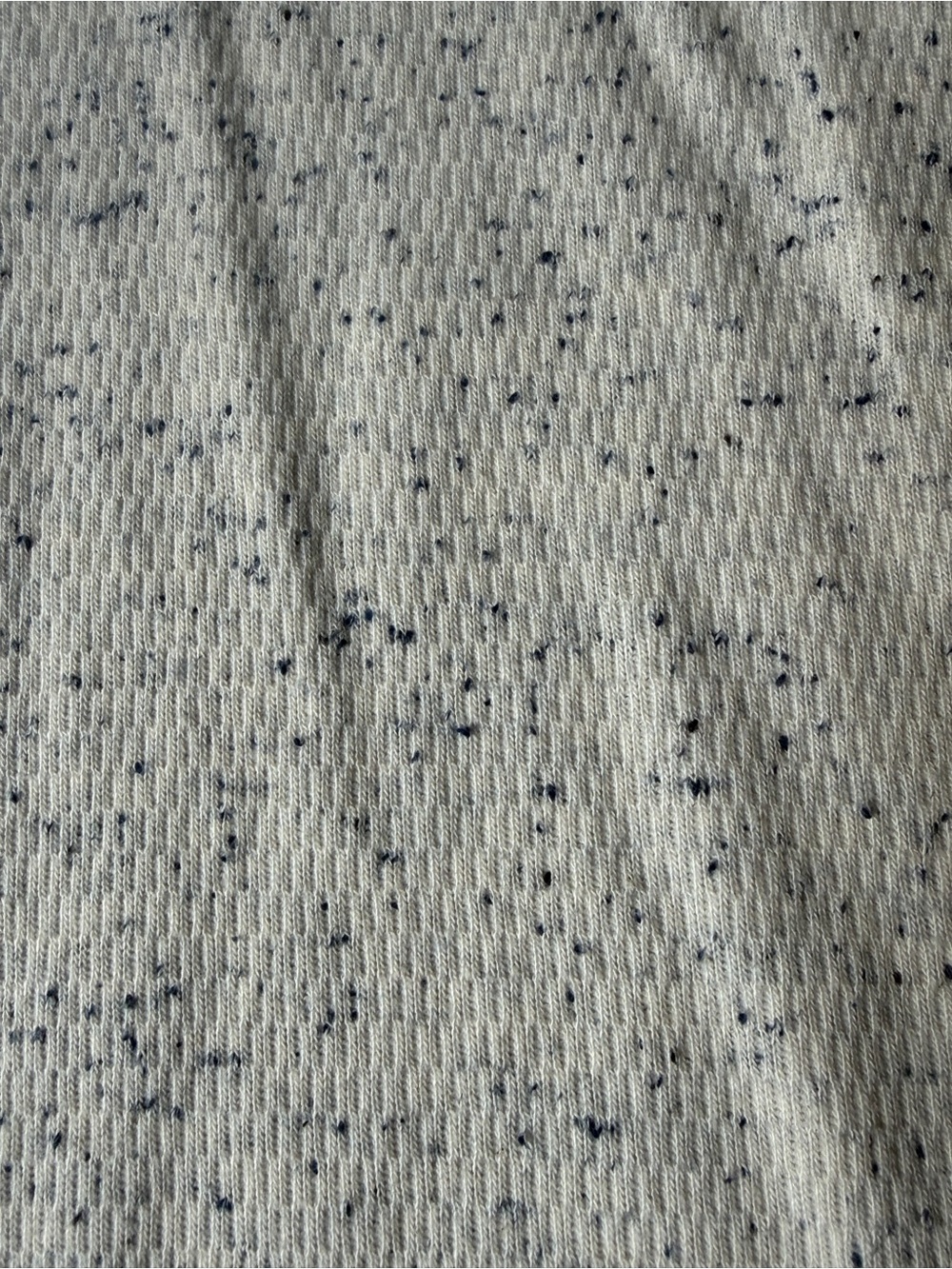 J Crew Men’s Oarsman Henley Pullover Sweater Size Large Light Grey Blue Speckles - Picture 6 of 14